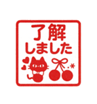 北欧風ハンコ♡（個別スタンプ：3）
