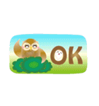 福福フクロウ☆省スペース（個別スタンプ：1）