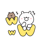 動く♪ガーリーくまさん(復刻版2)（個別スタンプ：12）