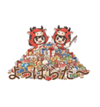 ゆるっと可愛い！あかべこ兄妹～会津弁編（個別スタンプ：37）