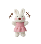 毎日使えるふわふわうさぎのスタンプ（個別スタンプ：7）