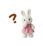 毎日使えるふわふわうさぎのスタンプ（個別スタンプ：14）