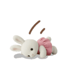 毎日使えるふわふわうさぎのスタンプ（個別スタンプ：15）