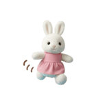 毎日使えるふわふわうさぎのスタンプ（個別スタンプ：22）