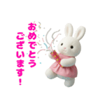 毎日使えるふわふわうさぎのスタンプ（個別スタンプ：29）