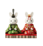 毎日使えるふわふわうさぎのスタンプ（個別スタンプ：31）