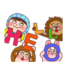ほっかむり花ちゃんと動物たち13 敬語（個別スタンプ：22）