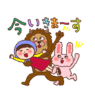 ほっかむり花ちゃんと動物たち13 敬語（個別スタンプ：29）