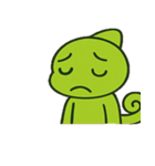 カメレオンのきまぐれ変色便@SFW（個別スタンプ：4）