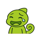 カメレオンのきまぐれ変色便@SFW（個別スタンプ：5）