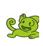カメレオンのきまぐれ変色便@SFW（個別スタンプ：8）