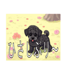 ミニチュアプードルがいっぱい（個別スタンプ：9）