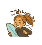 女子サーファー毎日使える日常会話スタンプ（個別スタンプ：10）