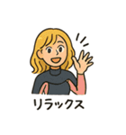 女子サーファー毎日使える日常会話スタンプ（個別スタンプ：18）