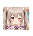 ツインテールとお嬢様のプレミアムセット（個別スタンプ：4）