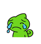 カメレオンの感情カラフル便@SFW（個別スタンプ：2）