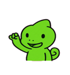 カメレオンの感情カラフル便@SFW（個別スタンプ：3）