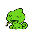 カメレオンの感情カラフル便@SFW（個別スタンプ：8）