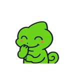 カメレオンの感情カラフル便@SFW（個別スタンプ：10）