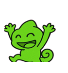 カメレオンの感情カラフル便@SFW（個別スタンプ：12）