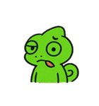 カメレオンの感情カラフル便@SFW（個別スタンプ：13）