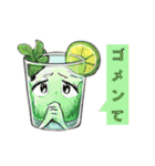 擬人化した食べ物飲み物たちスタンプ（個別スタンプ：6）