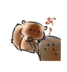 メンタル絹豆腐リスの崩壊スタンプ（個別スタンプ：40）