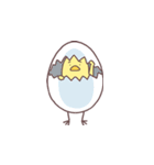 新人のヒヨコさんとニワトリパイセン（個別スタンプ：22）