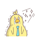 新人のヒヨコさんとニワトリパイセン（個別スタンプ：28）