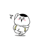 ぽっちゃりした白丸黄次郎(死語ダジャレ)（個別スタンプ：37）
