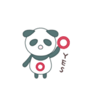 ぱんダでちゅ1(普段使いのあいさつ)（個別スタンプ：8）