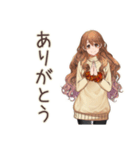 マイペース女子の秋まったり日和（個別スタンプ：3）