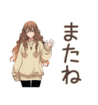 マイペース女子の秋まったり日和（個別スタンプ：10）