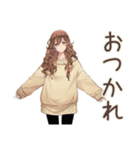 マイペース女子の秋まったり日和（個別スタンプ：11）