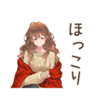 マイペース女子の秋まったり日和（個別スタンプ：17）