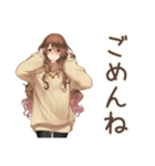 マイペース女子の秋まったり日和（個別スタンプ：25）