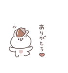 秋のあいさつ◎ちびっこうさぎさん #2（個別スタンプ：7）