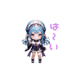 夜に咲くミステリアスガール（個別スタンプ：14）