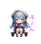 夜に咲くミステリアスガール（個別スタンプ：25）