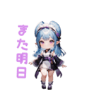 夜に咲くミステリアスガール（個別スタンプ：40）