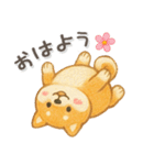 柴犬いっぱい♡豆しば♡秋＆冬（個別スタンプ：25）
