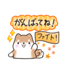 【秋】挨拶お返事✴︎まるまる豆柴スタンプ（個別スタンプ：33）