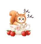 秋冬 毎日使える コスにゃんず 日常（個別スタンプ：8）
