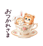秋冬 毎日使える コスにゃんず 日常（個別スタンプ：17）