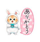 秋冬 毎日使える コスにゃんず 日常（個別スタンプ：21）