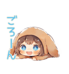 犬耳パーカーの女の子♡親バカ編（個別スタンプ：36）