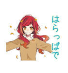 普段着赤髪女子の秋★ゆる毎日（個別スタンプ：11）