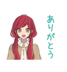 普段着赤髪女子の秋★ゆる毎日（個別スタンプ：16）