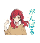 普段着赤髪女子の秋★ゆる毎日（個別スタンプ：18）