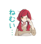 普段着赤髪女子の秋★ゆる毎日（個別スタンプ：20）